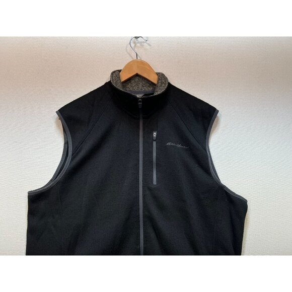 Eddie Bauer Men's Full Zip Cardigan Vest Sleeveless Stretch Size L Gray Pockets - Picture 5 of 11